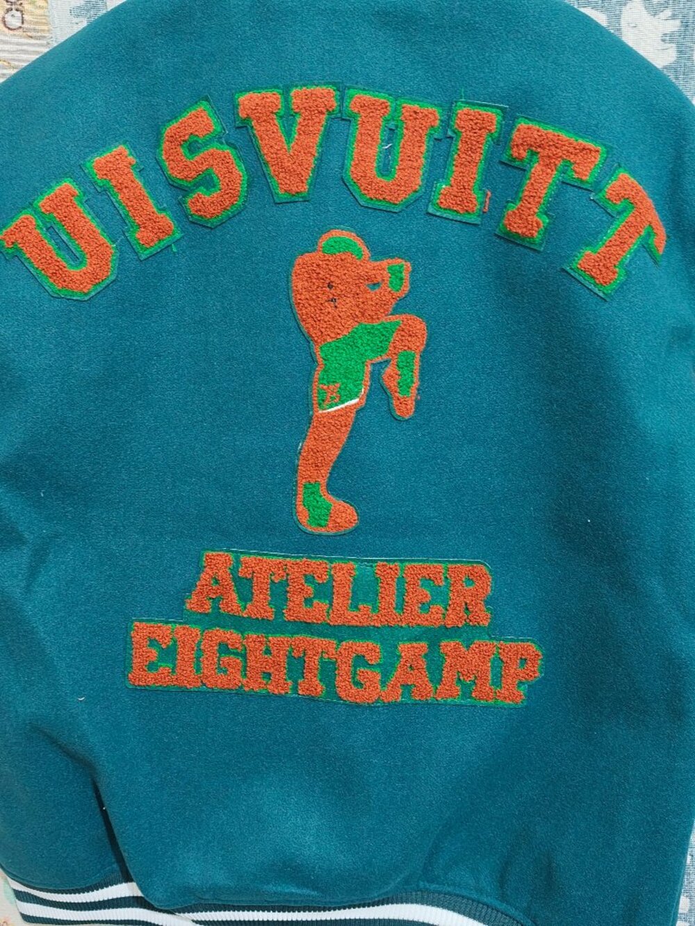 Louis Vuitton Teal Varsity Jacket Unisex US L - Picture 13 of 14